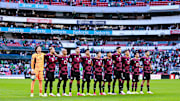 Jugadores de México previo al partido ante Honduras.